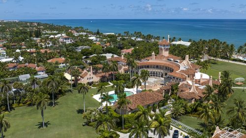 This photo shows an aerial view of former President Donald Trump's Mar-a-Lago club in Palm Beach, Fla., Wednesday, Aug. 31, 2022. The Justice Department says classified documents were "likely concealed and removed" from former President Donald Trump's Florida estate as part of an effort to obstruct the federal investigation into the discovery of the government records. (AP Photo/Steve Helber)