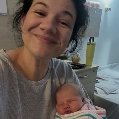 Tanya Hennessy with her baby girl