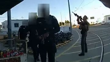 San Jose railyard mass shooting police body-cam footage.