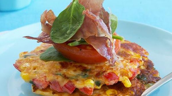 corn and capsicum fritters