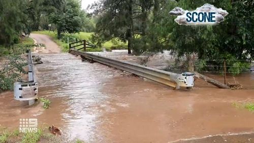 Several major roads have been impacted by floodwaters, including the New England Highway at Wittingham, which has been closed in both directions.