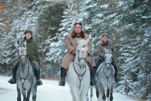 Jo Yong Won accompanied Kim Jong Un on a ride to a sacred mountain. 