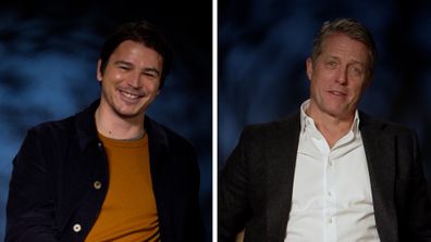 Operation Fortune 9Honey Celebrity interviews - Josh Hartnett (left) Hugh Grant (right)