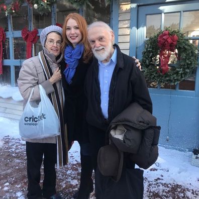Alicia Witt with her parents Robert and Diane.