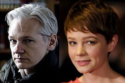 Ever looked deep into the twinkling eyes of Brit babe <b>Carey Mulligan</b> and felt the piercing glare of cypher-punk <b>Julian Assange</b> cut right through you? Well, you will now!<br/>