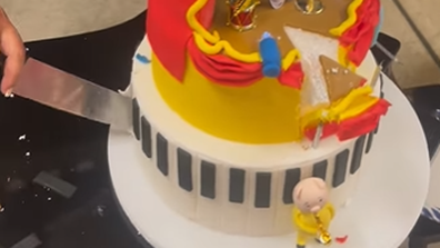 Fake cake for kids first birthday. 