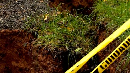 A spokesperson for the City of Asheville said the sinkhole is on private property, so it's up to the property owner to fill the hole. 