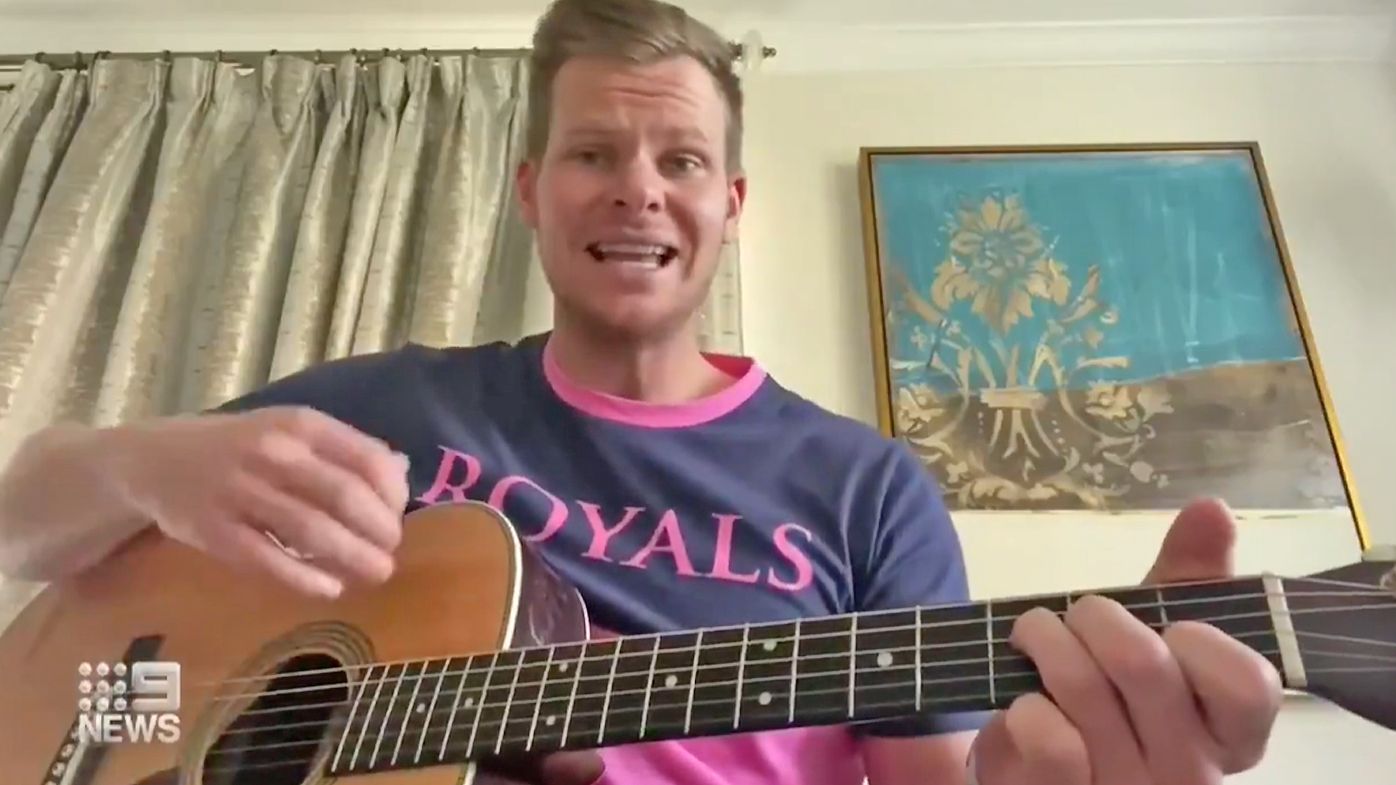 Steve Smith shows off his singing chops