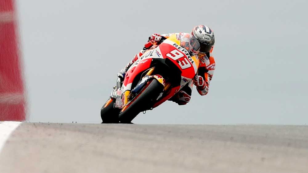 Marc Marquez has grabbed pole in Texas. (AAP)