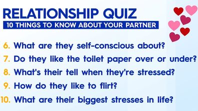 Ten questions strong couple should be able t answer about their partner