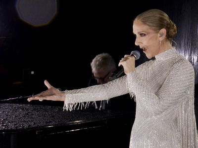  Celine Dion performs at the Olympics