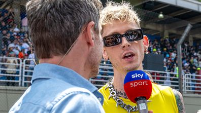 Brazilian Grand Prix, Brazilian Grand Prix 2023, Machine Gun Kelly during the F1 Grand Prix