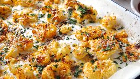 The Nude Nutritionist's baked parmesan cauliflower
