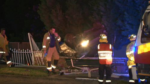 Search underway for driver who fled the scene after crashing and rolling car in Sydney's south