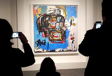 Where was Jean-Michel Basquiat's Untitled first exhibited in 1982?