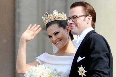 Princess Victoria of Sweden fell in love with her personal trainer Daniel Westling in 2002. They married in a lavish ceremony in June last year.