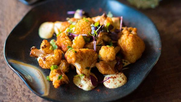 Saint Lucia’s smokey roasted cauliflower with creole remoulade