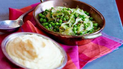Recipe: <a href="http://kitchen.nine.com.au/2016/05/16/16/19/frenchstyle-peas" target="_top">French-style peas</a><br />
<br />