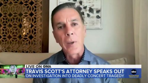Travis Scott's attorney Ed McPherson on Good Morning America one week after Astroworld festival tragedy