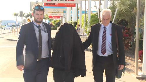 A Sydney man was extradited to Queensland yesterday, charged with 46 counts of child exploitation. Picture: 9NEWS.