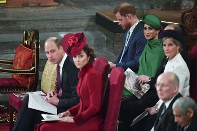 The 'Fab Four' reunite for the final time on Commonwealth Day as Harry and Meghan step down as senior 