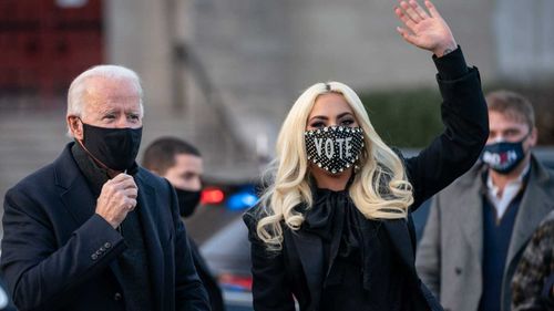 Joe Biden and Lady Gaga.