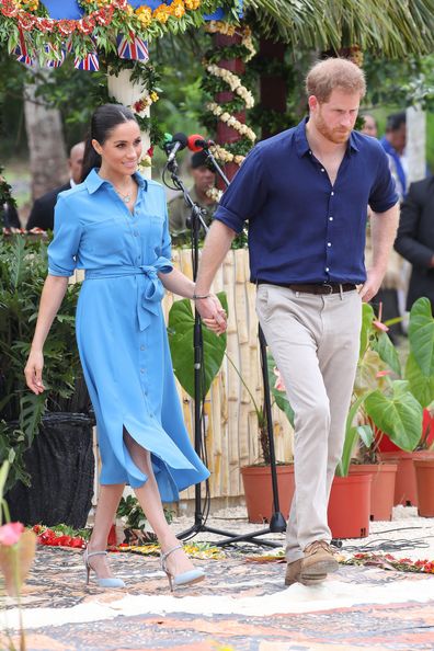 Prince Harry Meghan Markle hand holding