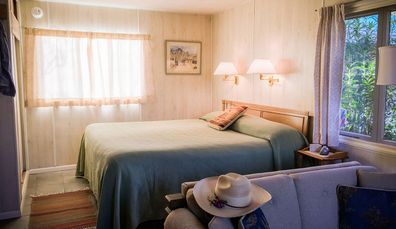 One of the cabins at dude ranch, Elkhorn Ranch in Arizona