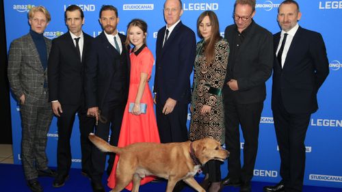 Tom Hardy’s pet dog steals the show at London premiere