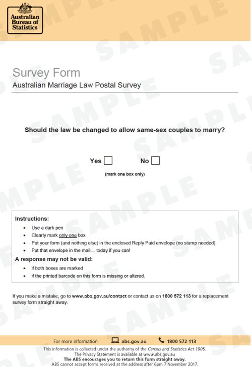 The ABS has encouraged Australians to return the form as soon as they can.