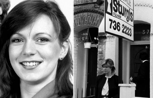 Suzy Lamplugh, left, and a police reconstruction of her 1986 disappearance.
