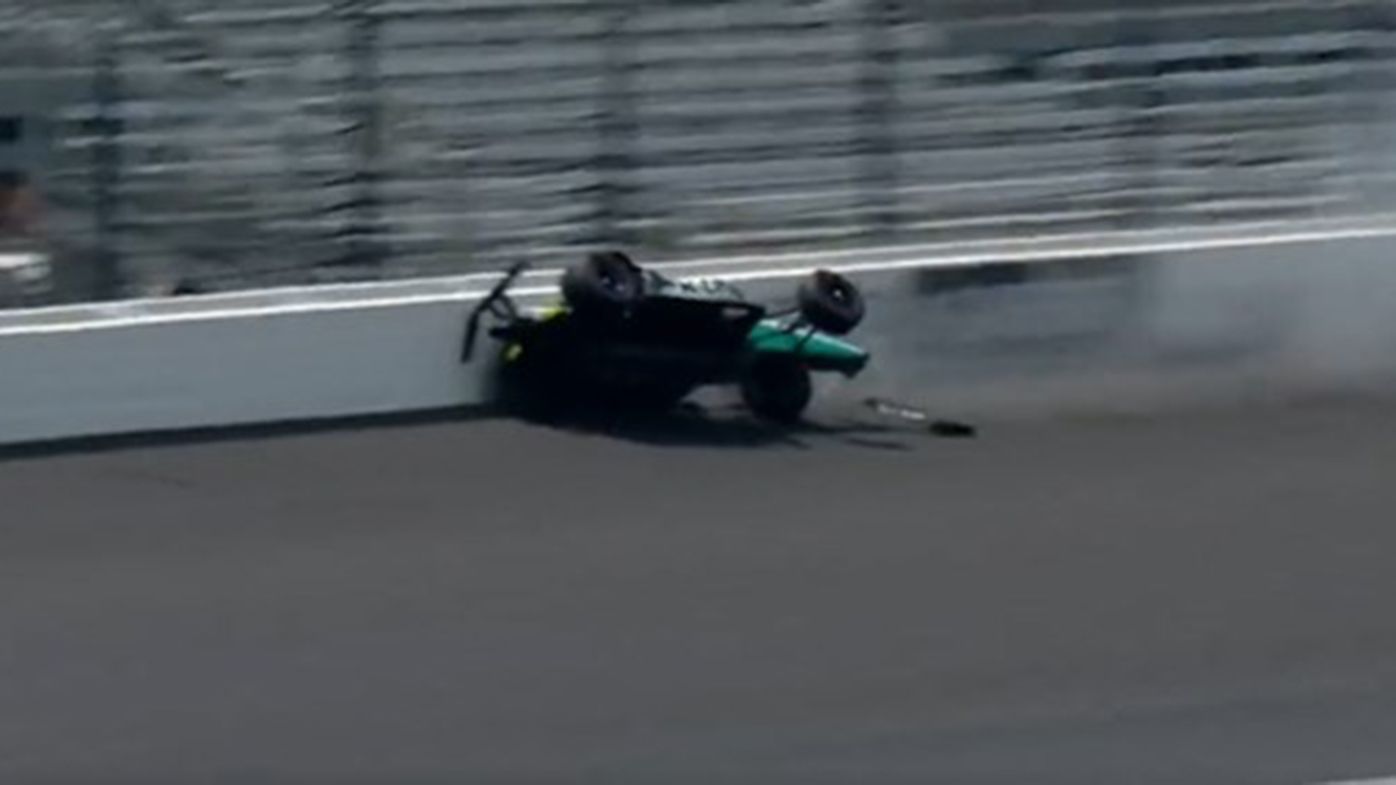 Huge crash for Dalton Kellett rocks practice for the Indianapolis 500