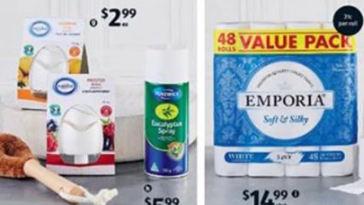 Aldi includes cheeky nod to Australian toilet paper shortage in next week's special buys, amid