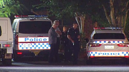 Police have shot a man they allege threatened officers with a gun south of Brisbane.