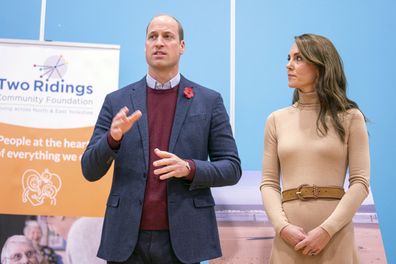 Prince William and Kate, Princess of Wales visit The Street, a community hub that hosts local organisations to grow and develop their services, in Scarborough, North Yorkshire, Thursday November 3, 2022.