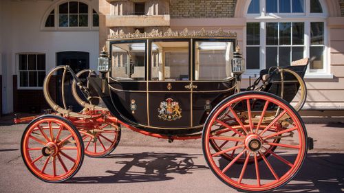 If it rains, Harry and Meghan will travel in the Scottish State Coach. (PA/AAP)