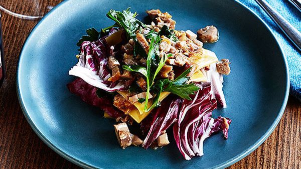 Mitch Orr's duck and radicchio lasagne