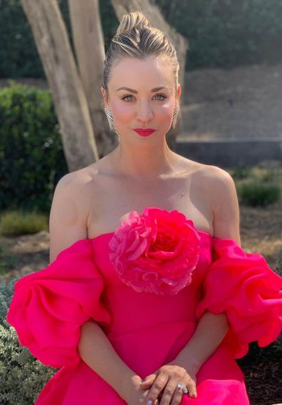 Kaley Cuoco dresses up for the 2021 SAG Awards