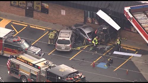 The 55-year-old is believed to have had a medical emergency before his vehicle crashed into the Exxon petrol station.