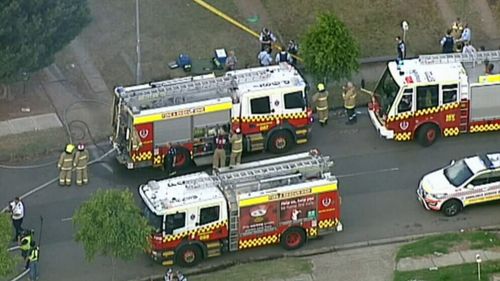 Firefighters were called to the scene about 5.40pm yesterday. (9NEWS)