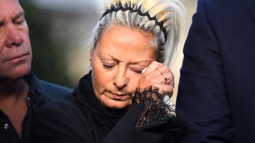 Mother of Harry Dunn, Charlotte Charles, speaks to the media after meeting with Foreign Secretary Dominic Raab on October 9, 2019 in London, England. Motorcyclist Harry Dunn, 19, died in a collision with a car in Northamptonshire on August 27th. Anne Sacoolas was named as a suspect in the crash but later left the UK despite telling police she had no such plans. 