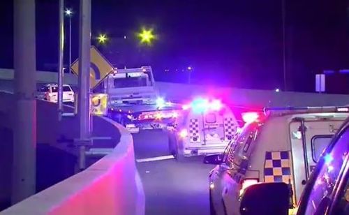 The 32-year-old Highett man died in the crash after being flung over the Bolte Bridge. Picture: 9NEWS