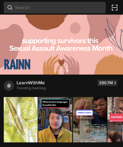 TikTok's push to address sexual assault during awareness month