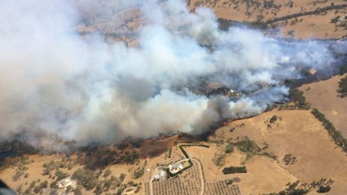 Bushfires in South Australia during the 2015 season. (AAP)