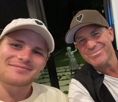 Shane Warne's son Jackson Warne shares last photo they ever took together.