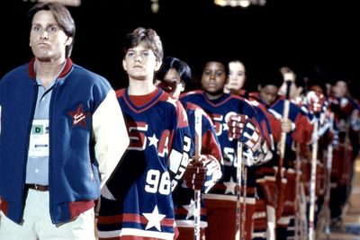 <b>Alternative title: <i>The Mighty Ducks are the Champions</i></b><br/><br/>Well that's a mouthful! This title was apparently changed because UK audiences may not realise that "The Mighty Ducks" is the name of an actual hockey team. <br/><br/>(Image: Buena Vista Pictures)