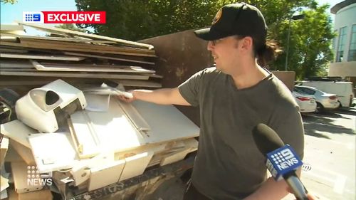 Confidential personal information from customers of one of Australia's biggest banks has been found in a rubbish skip in Perth.