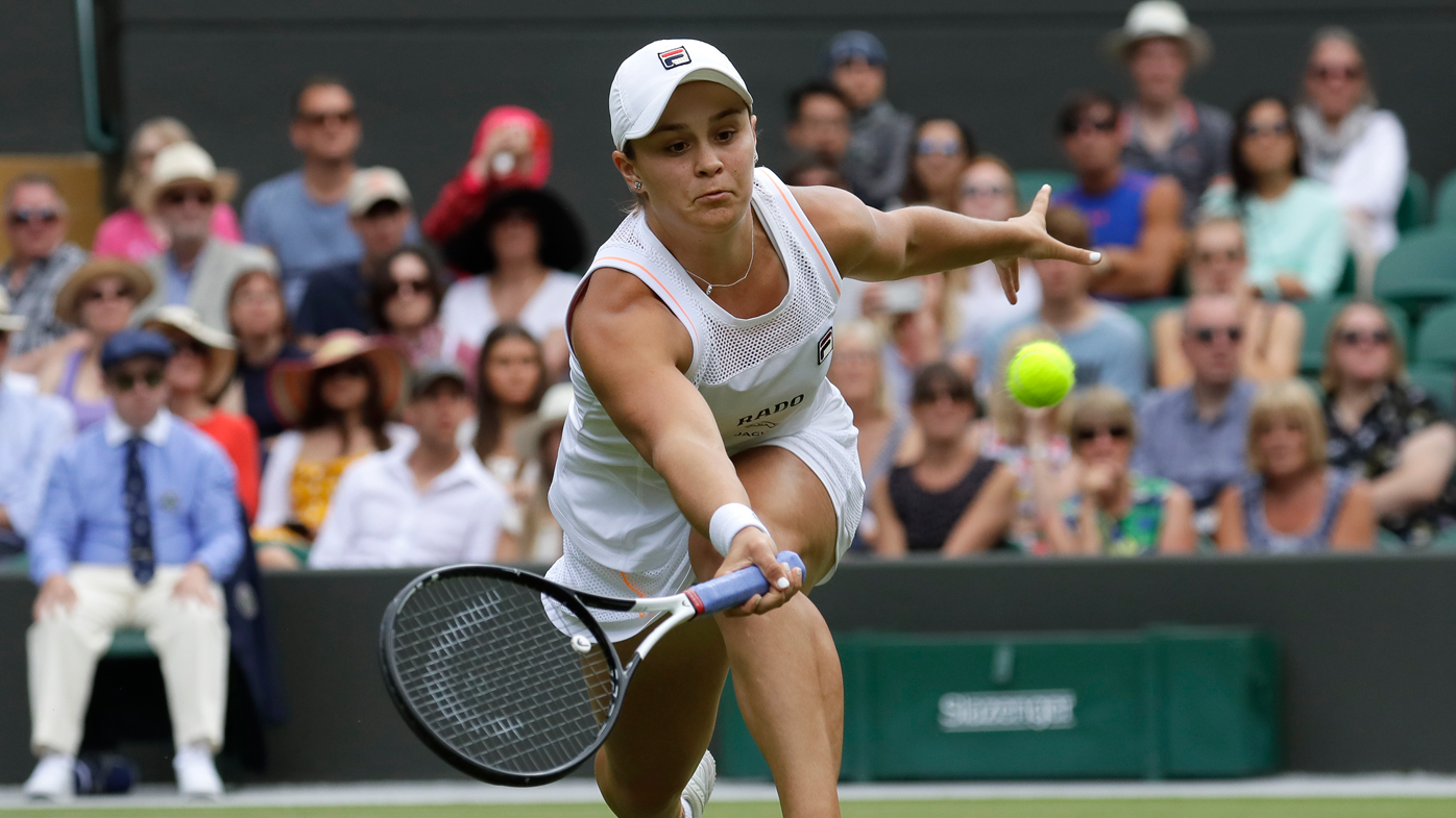 Ashleigh Barty breezes past Saisai Zheng in Wimbledon first round