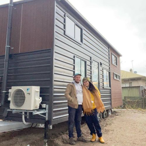 Ervim Sen and her partner moved into a tiny home on wheels to save money.