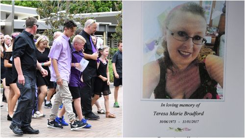 Loved ones farewell Gold Coast mother slain by partner 